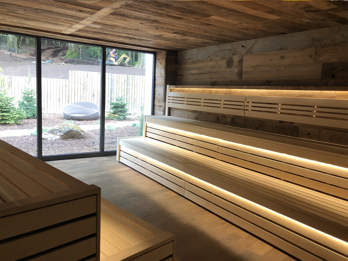 Supply and installation of Commercial Saunas and Steam Rooms